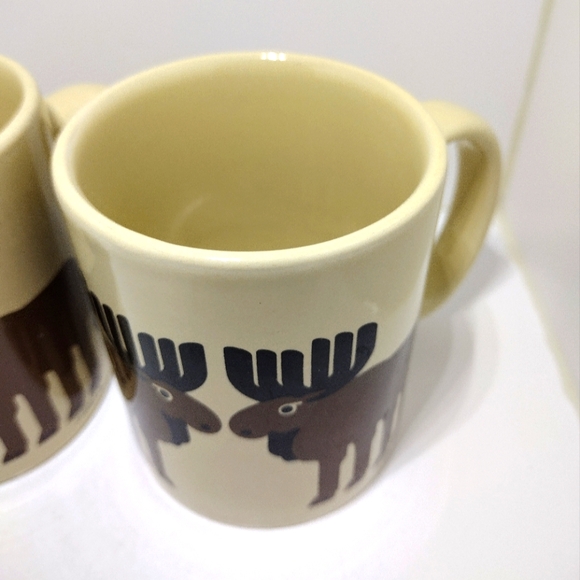Vintage Taylor & Ng Moose Design Mug Set of 2 - Picture 2 of 14